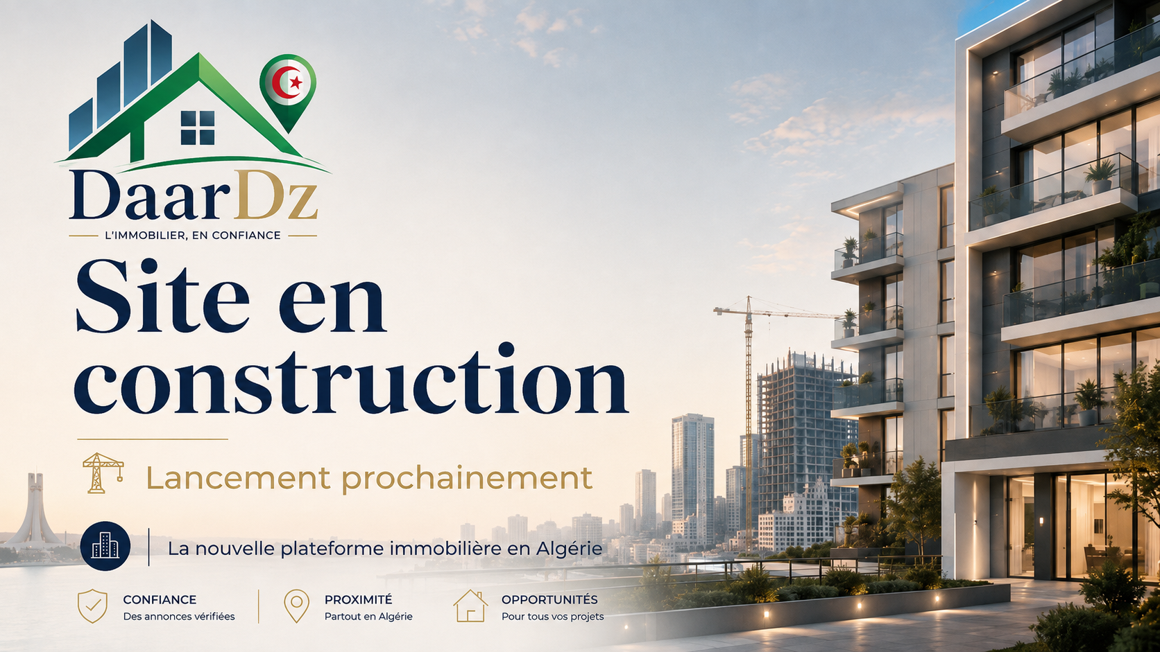 DaarDz, site en construction, lancement prochainement